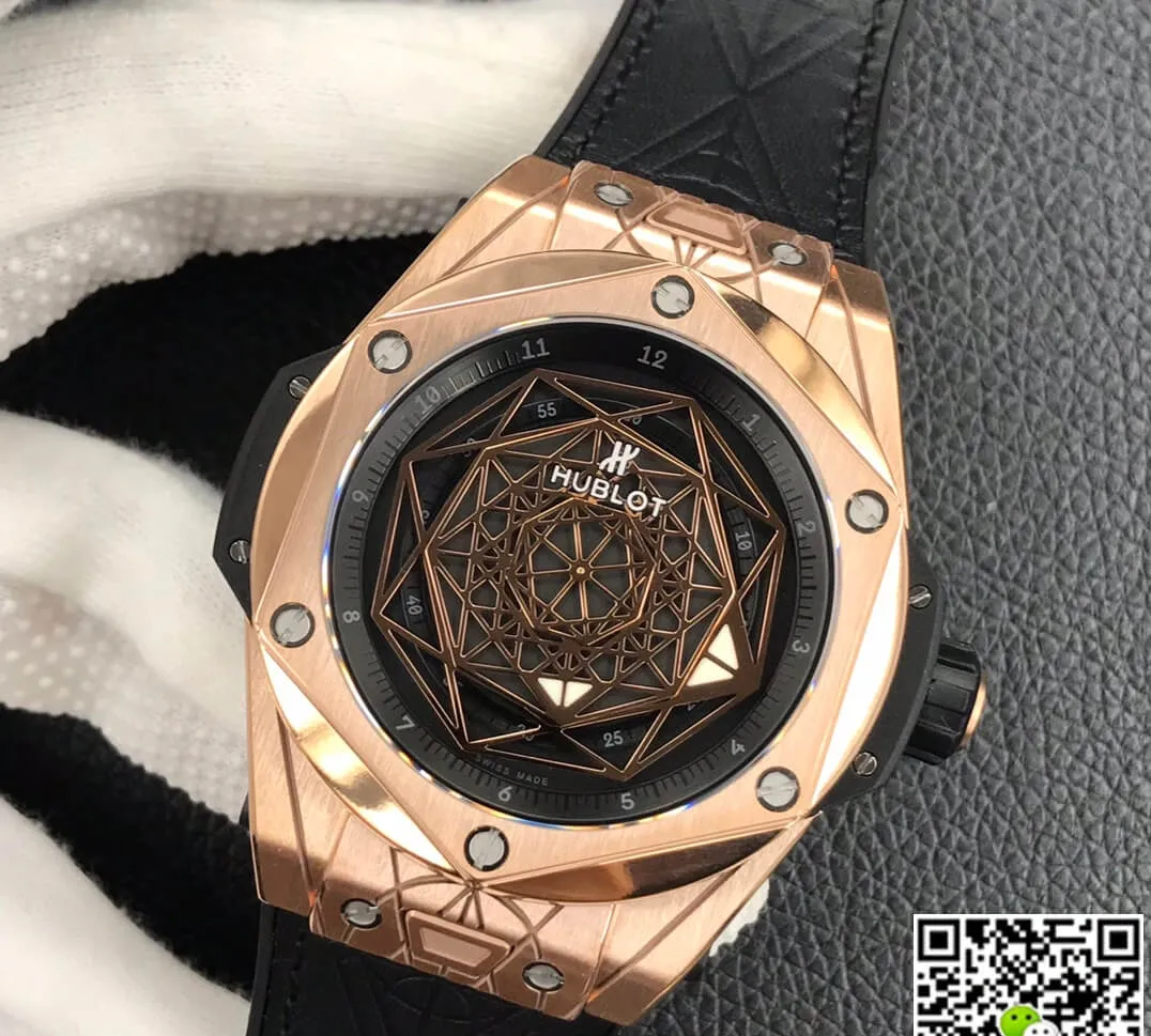 Hublot Big Bang 415.OX.1118.VR.MXM17 WWF Factory 1:1 Best Edition Replica Watch Black Strap